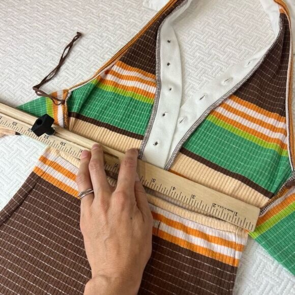 Urban Outfitters Women’s Small Dalton Striped Rib Knit Mini Dress Sold Out Y2K - Picture 9 of 10